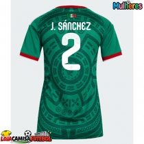 Camisa de Futebol México Jorge Sanchez #2 Equipamento Principal Mulheres Mundo 2026 Manga Curta